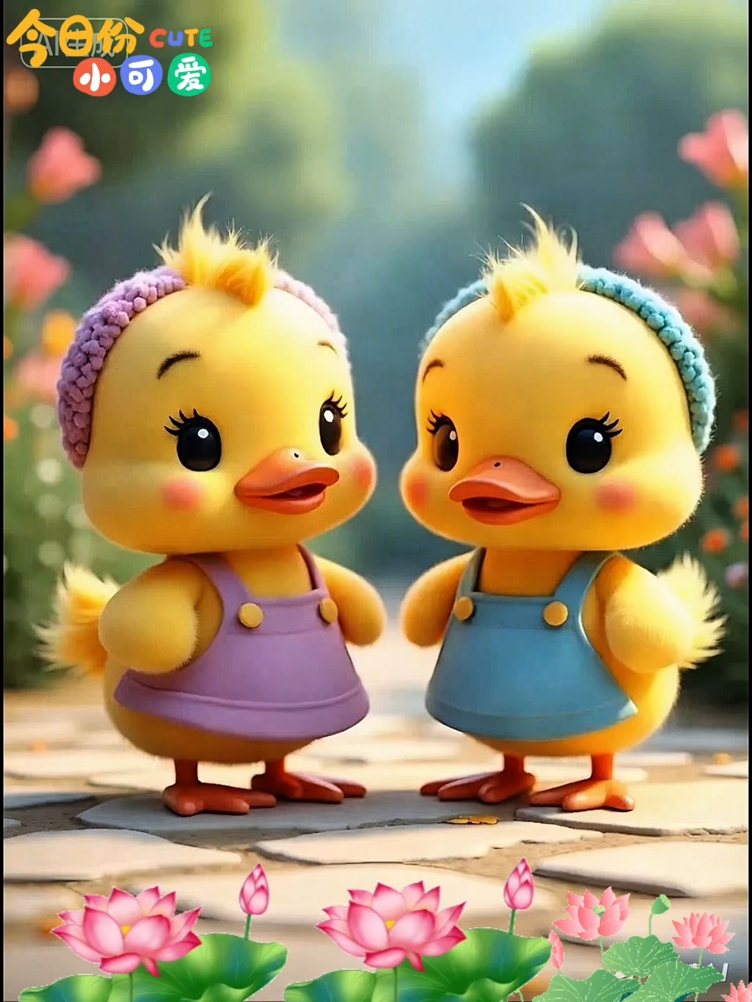 小鸭子可爱好开心