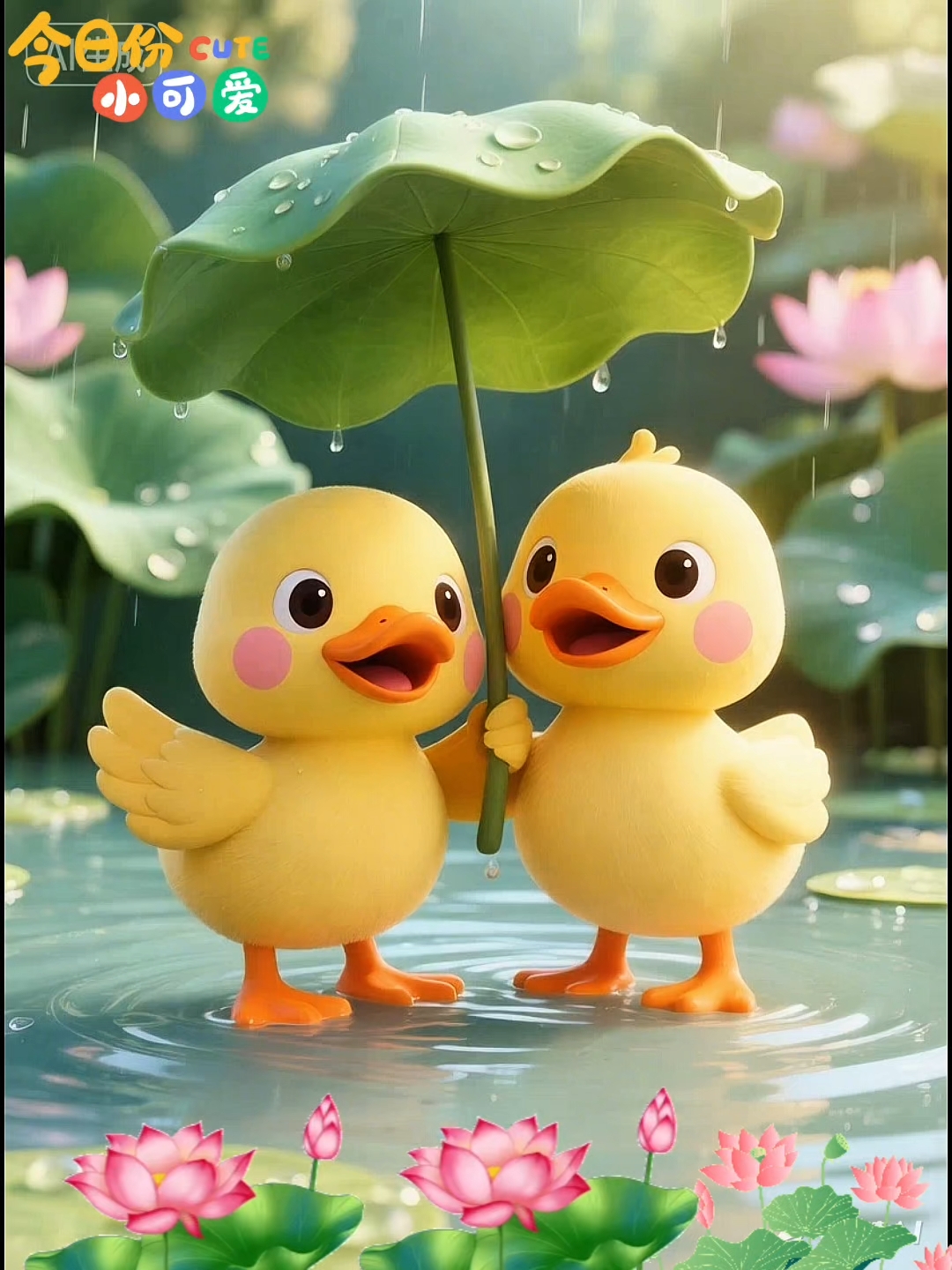 小鸭子嘎嘎嘎好可爱