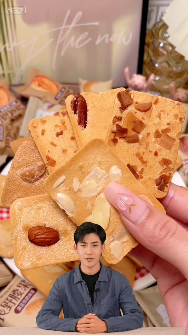 杏仁坚果饼干追剧小零食