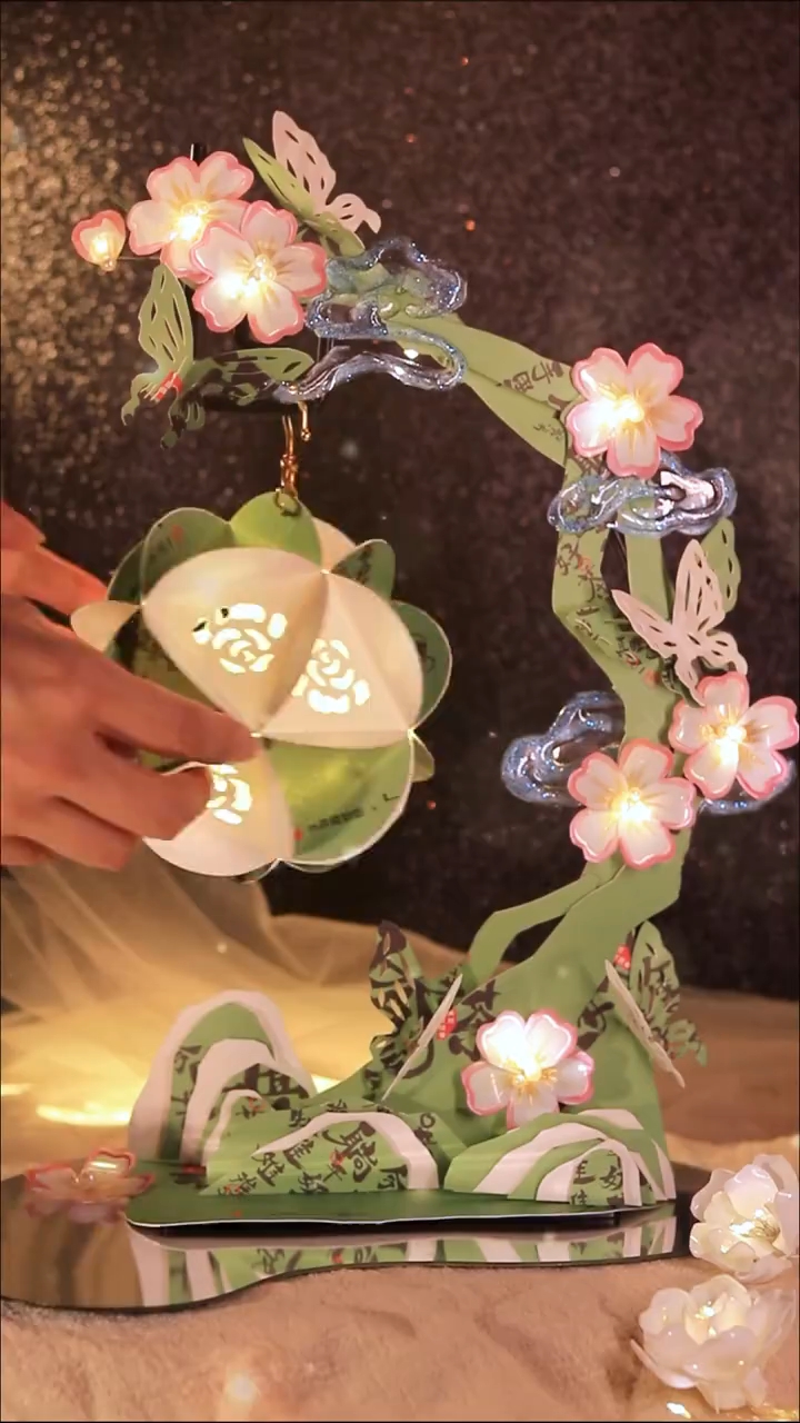 奶茶杯改造国风小夜灯