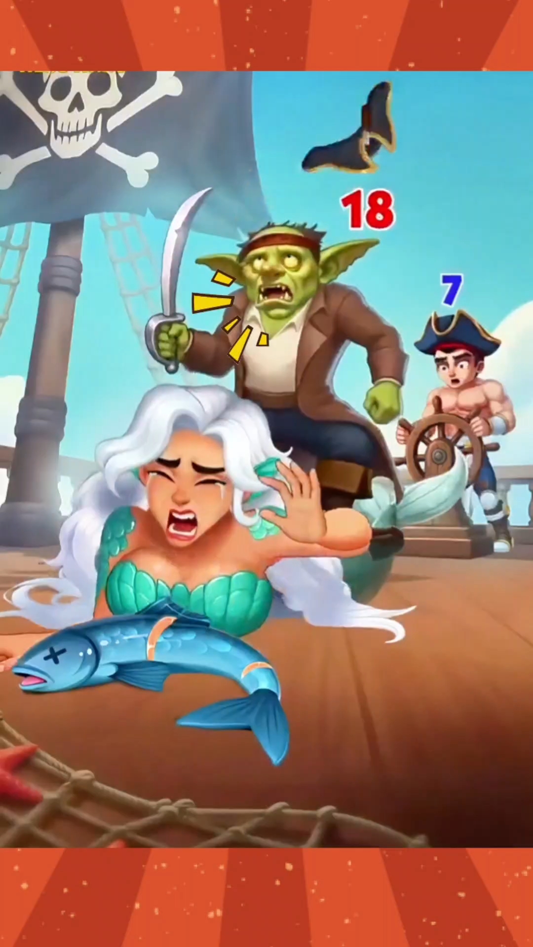 海盗与美人鱼#游戏寒假爆肝季第一期# #游戏#