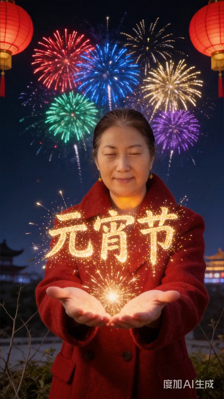 中国风传统灯笼点亮新春佳节