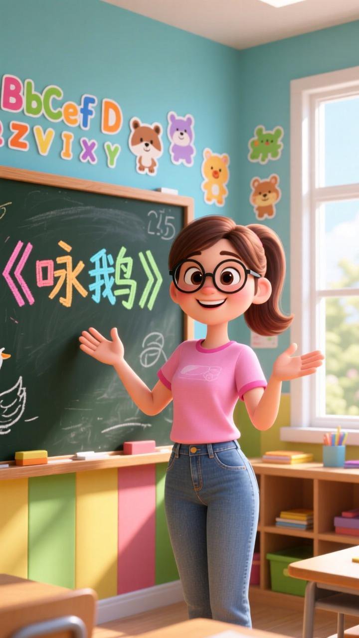 7岁神童骆宾王写下《咏鹅》，白鹅戏水画面太美啦