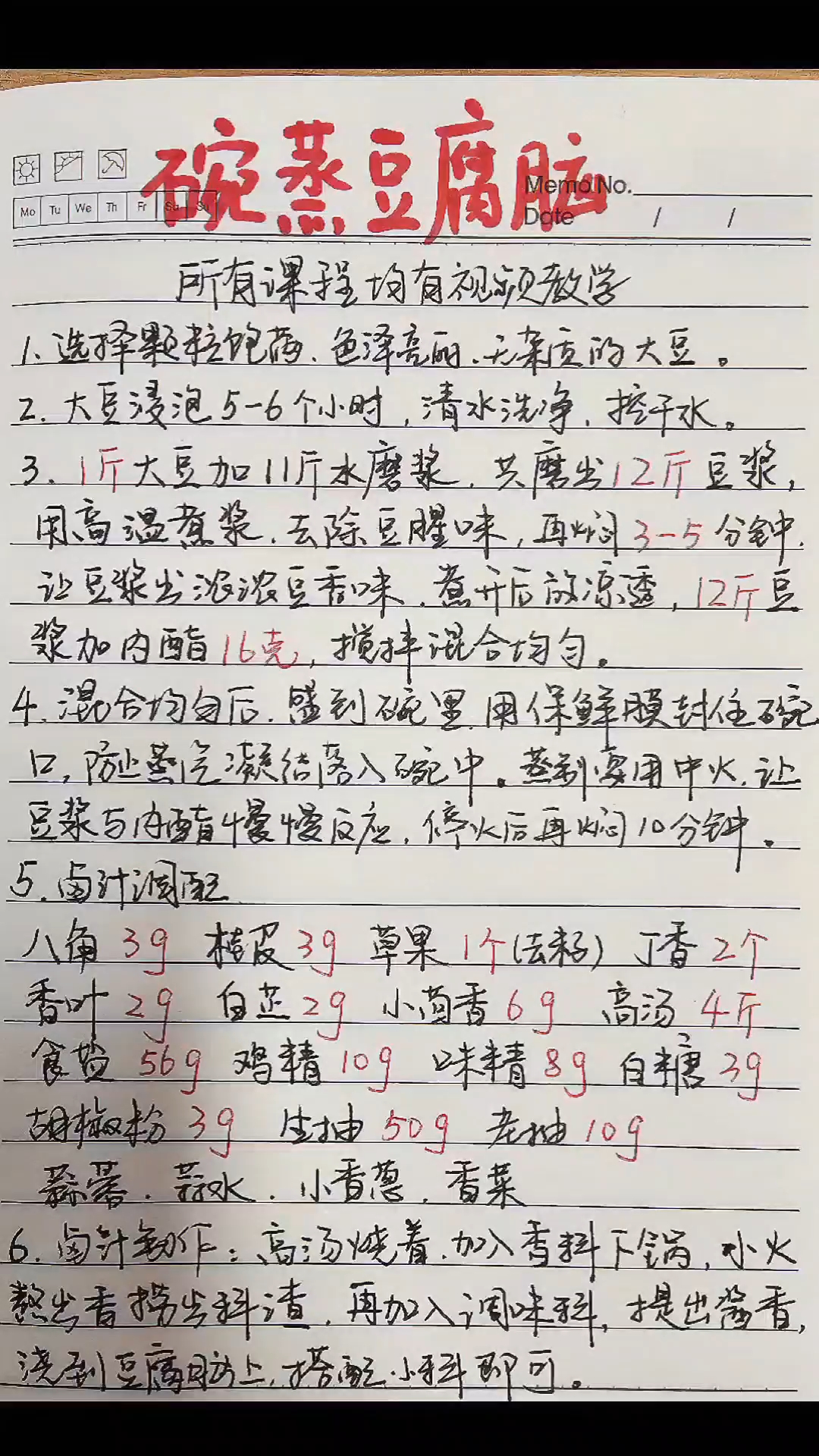 碗蒸豆腐脑做法,豆腐脑卤汁,早餐店老板需要可收藏