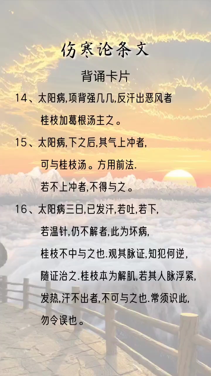 伤寒论条文-14.15.16