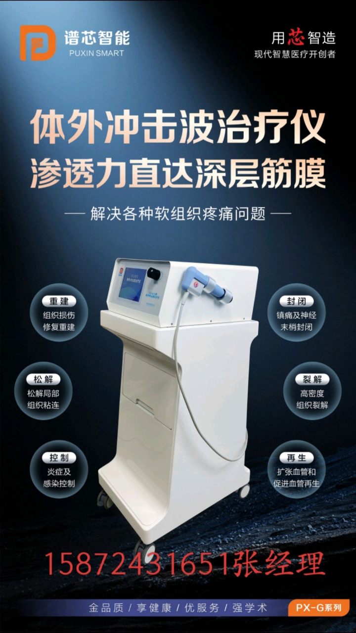 富贵包使用体外冲击波治疗仪