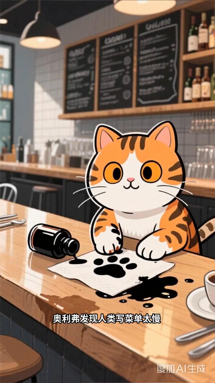 猫主厨奥利弗的深夜食堂:爪印菜单引爆网红宵夜