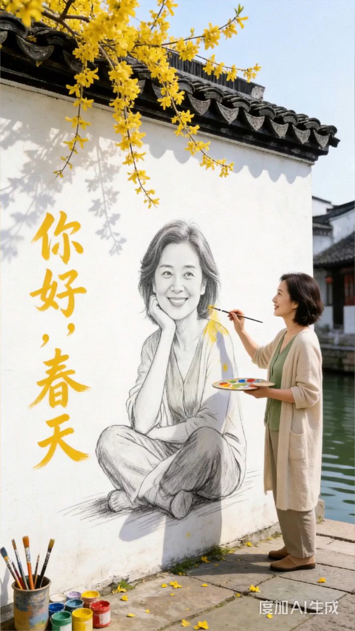 手绘墙画，艺术生活化
