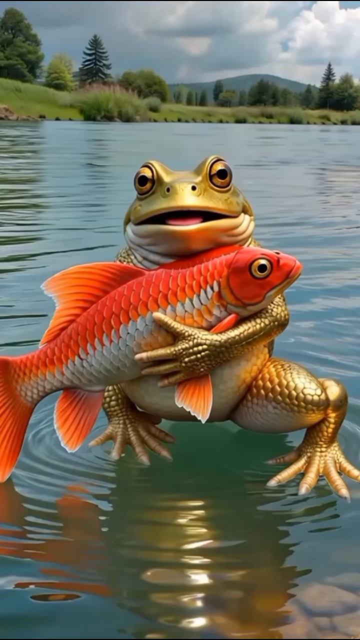 金蝉抱鲤，招财进宝