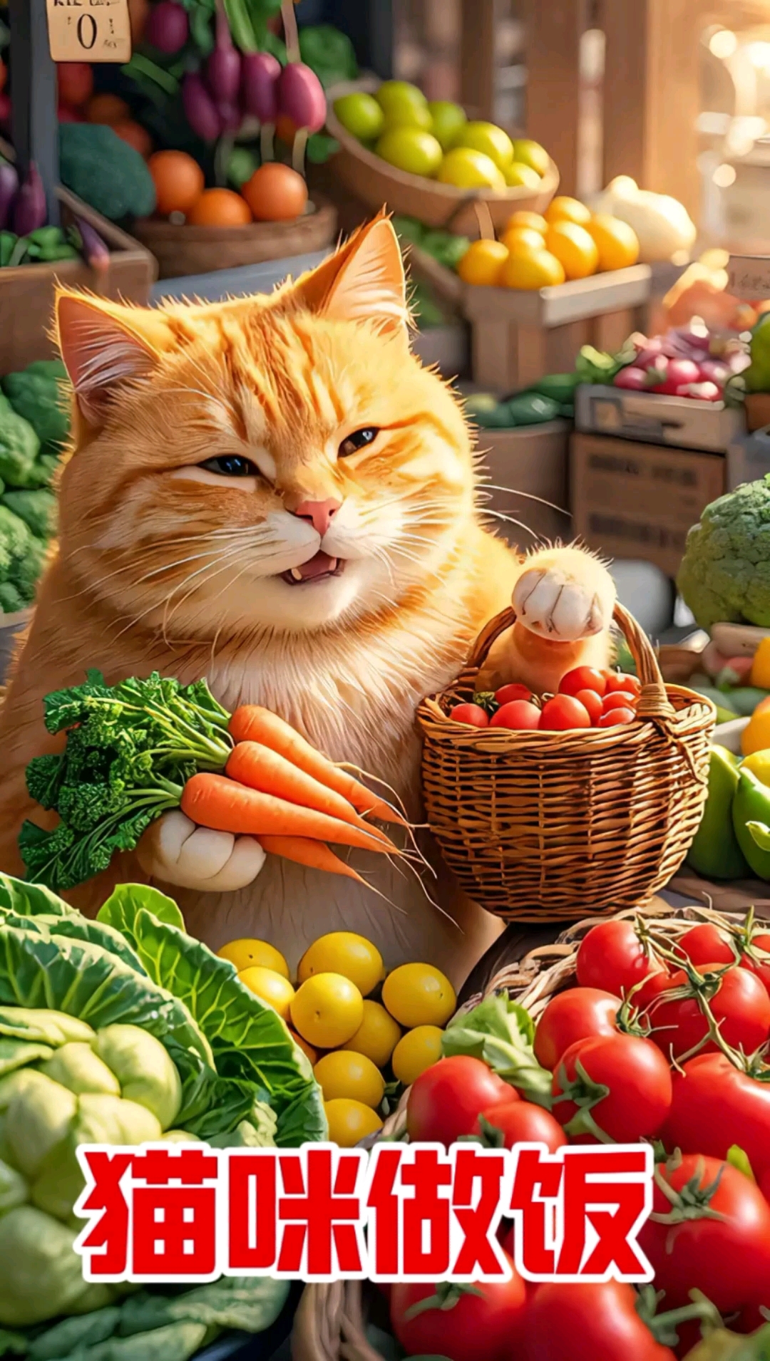 做饭的猫咪, 会炒菜的猫咪真的是太萌了。#会做饭的猫 #萌宠