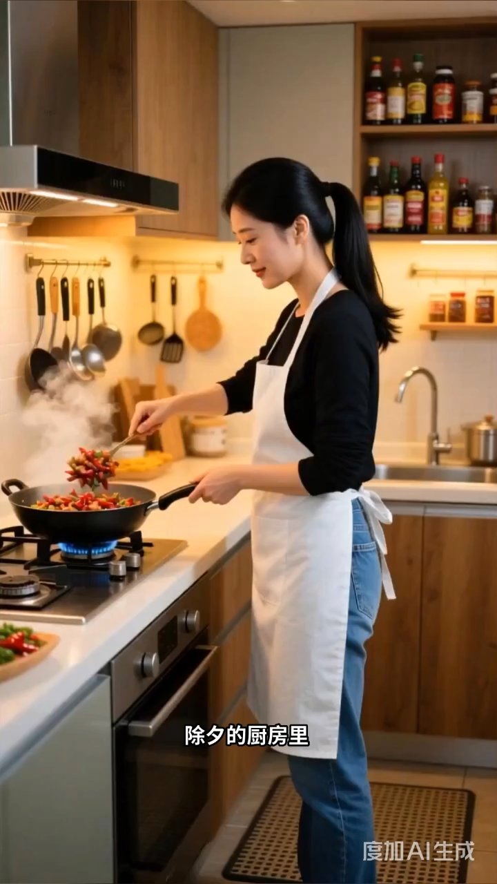 辣椒炒肉香满屋,露馅饺子甜心头:除夕夜里的团圆滋味