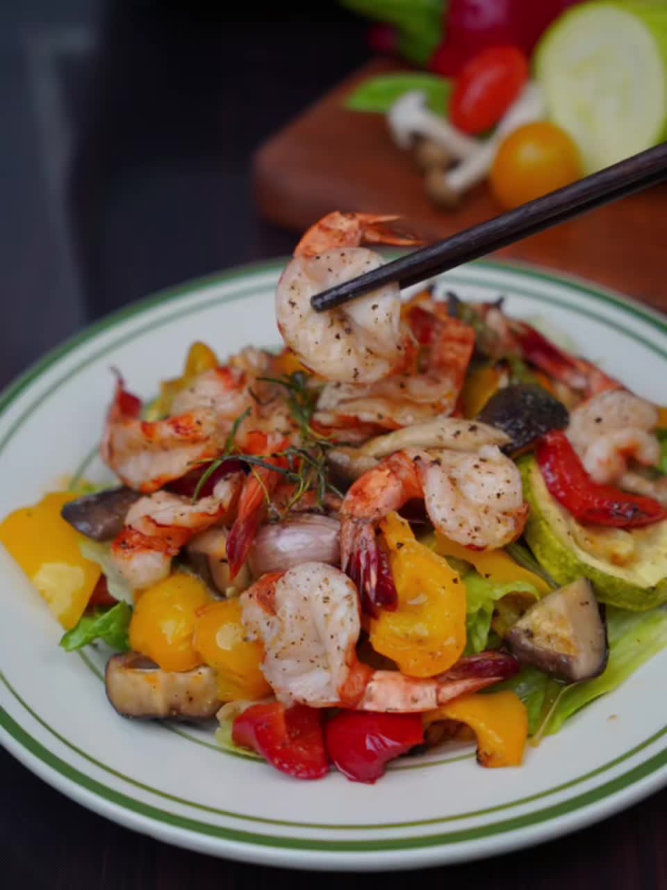 法式减脂的神料理|海鲜温热沙拉