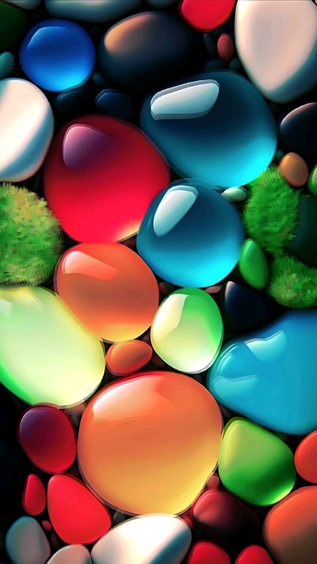 5K超清多彩鹅卵石壁纸