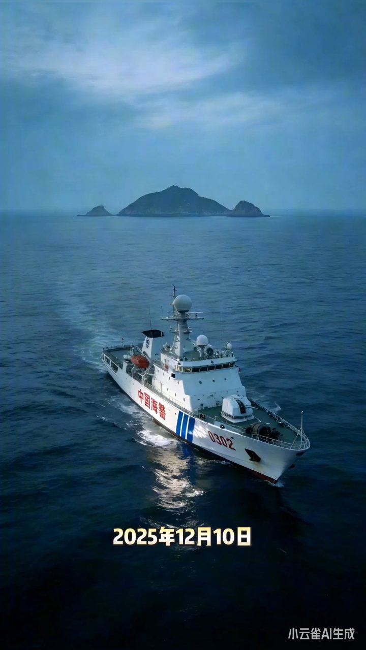 **中国海警巡航钓鱼岛捍卫主权**