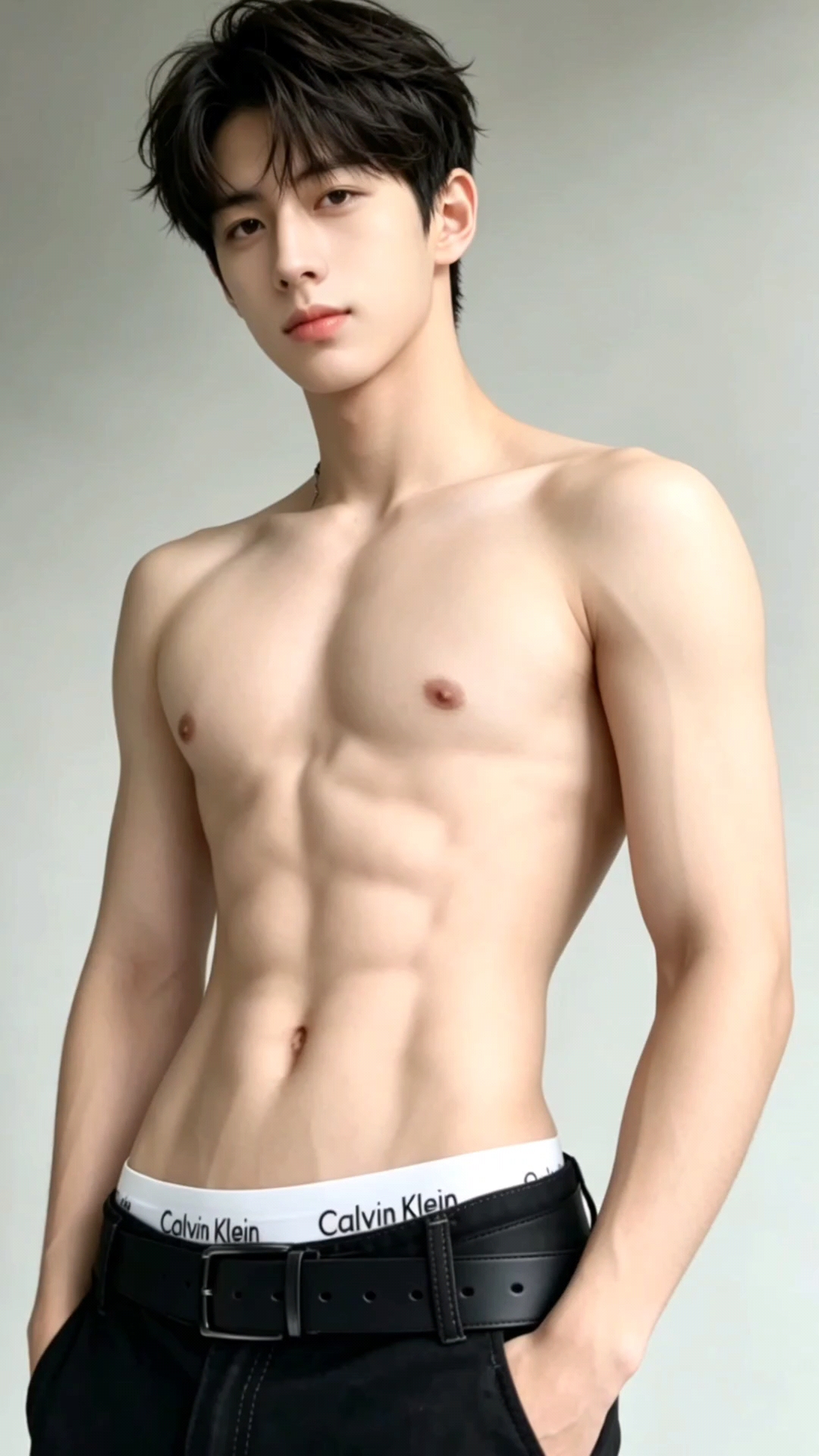 男生帅不帅，看脸蛋还是整体协调？#腹肌男孩# #薄肌男孩# #宽肩窄腰#