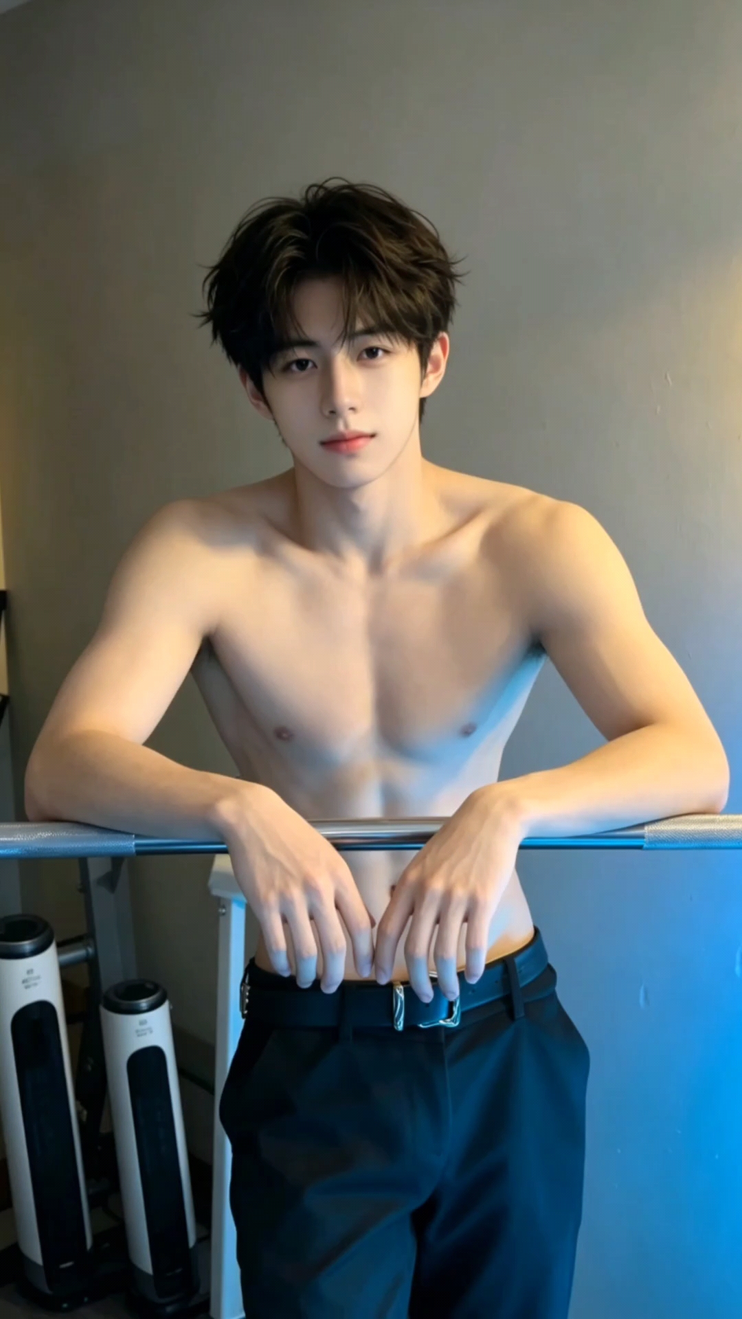 身材好但脸一般，算帅吗？#腹肌男孩出没# #男生宿舍日常# #暖冬星日常#