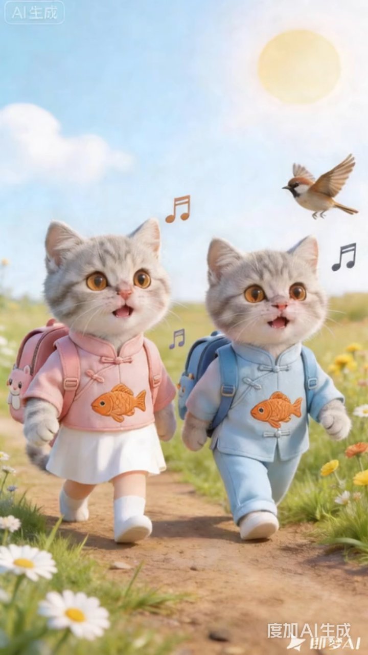 猫哥猫妹密谋幼儿园加餐大计