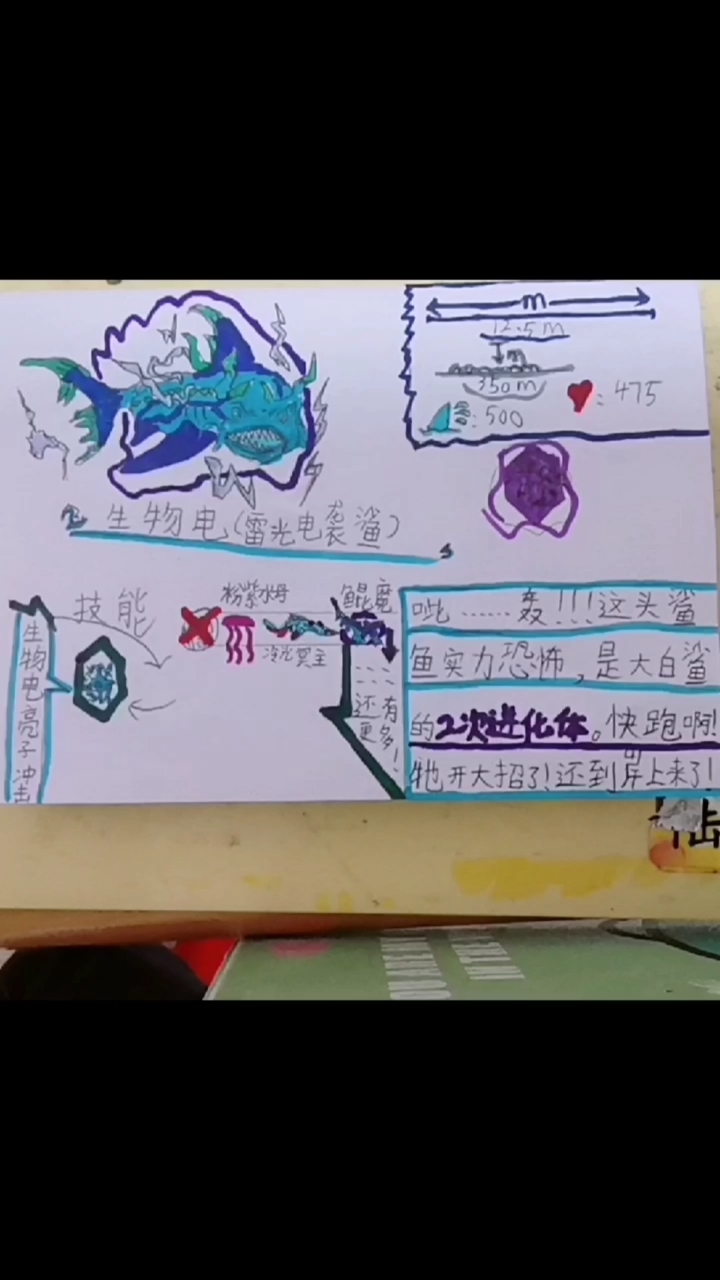 饥饿鲨进化自创鲨鱼:生物电(雷光电袭鲨)