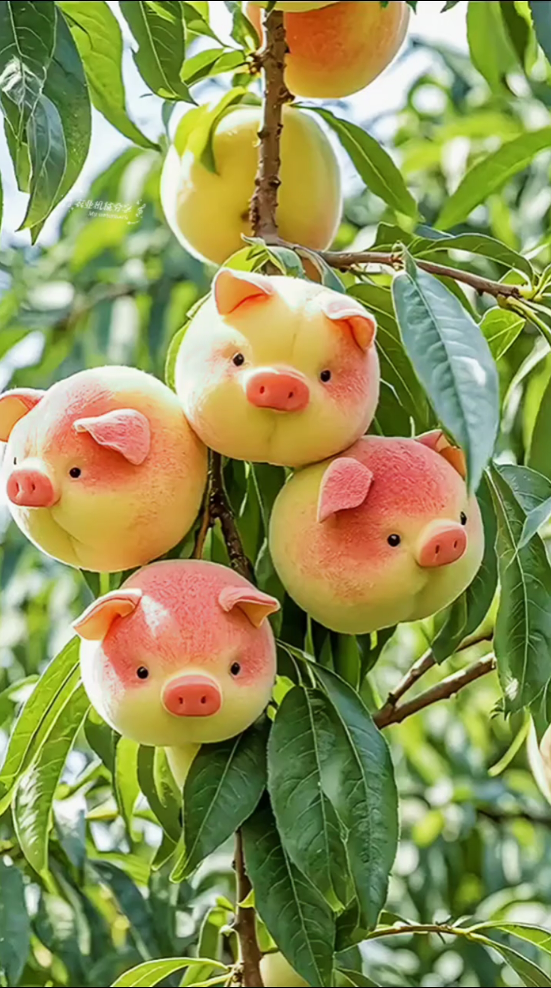 模具中长大的猪头小桃子,这也太可爱了,谁忍心吃啊