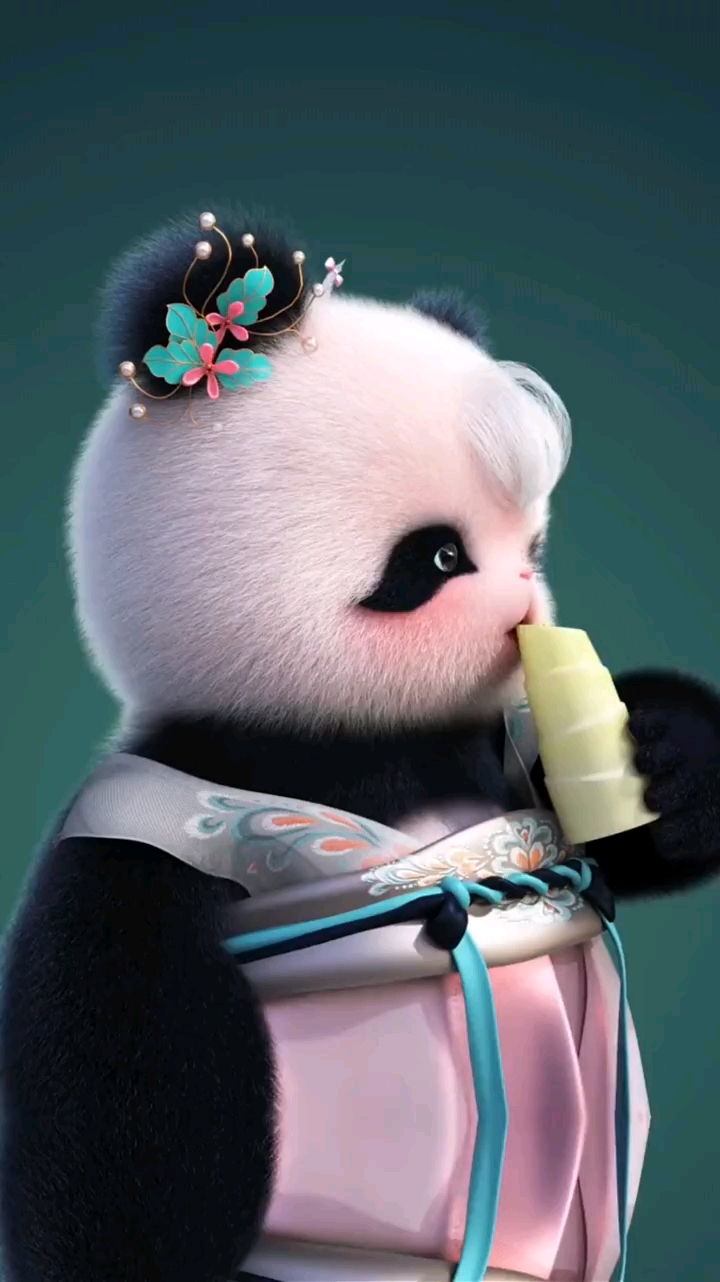 #熊猫吃竹子#