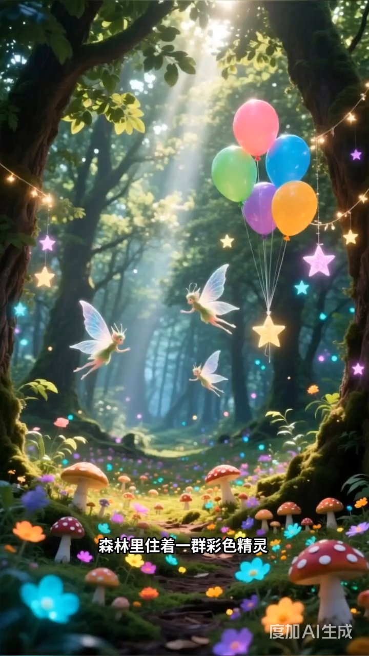 彩色精灵舞动森林，四色鸟群掀起空中派对