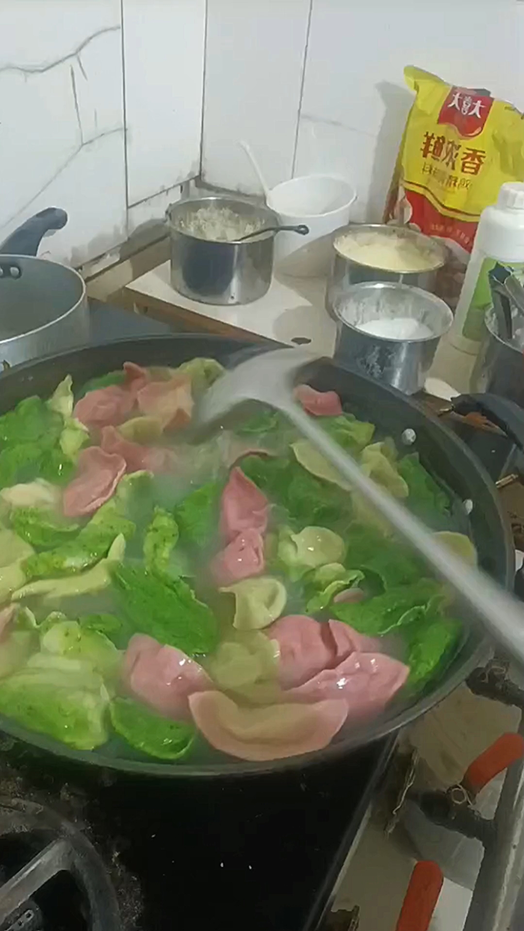 五颜六色的水饺真好