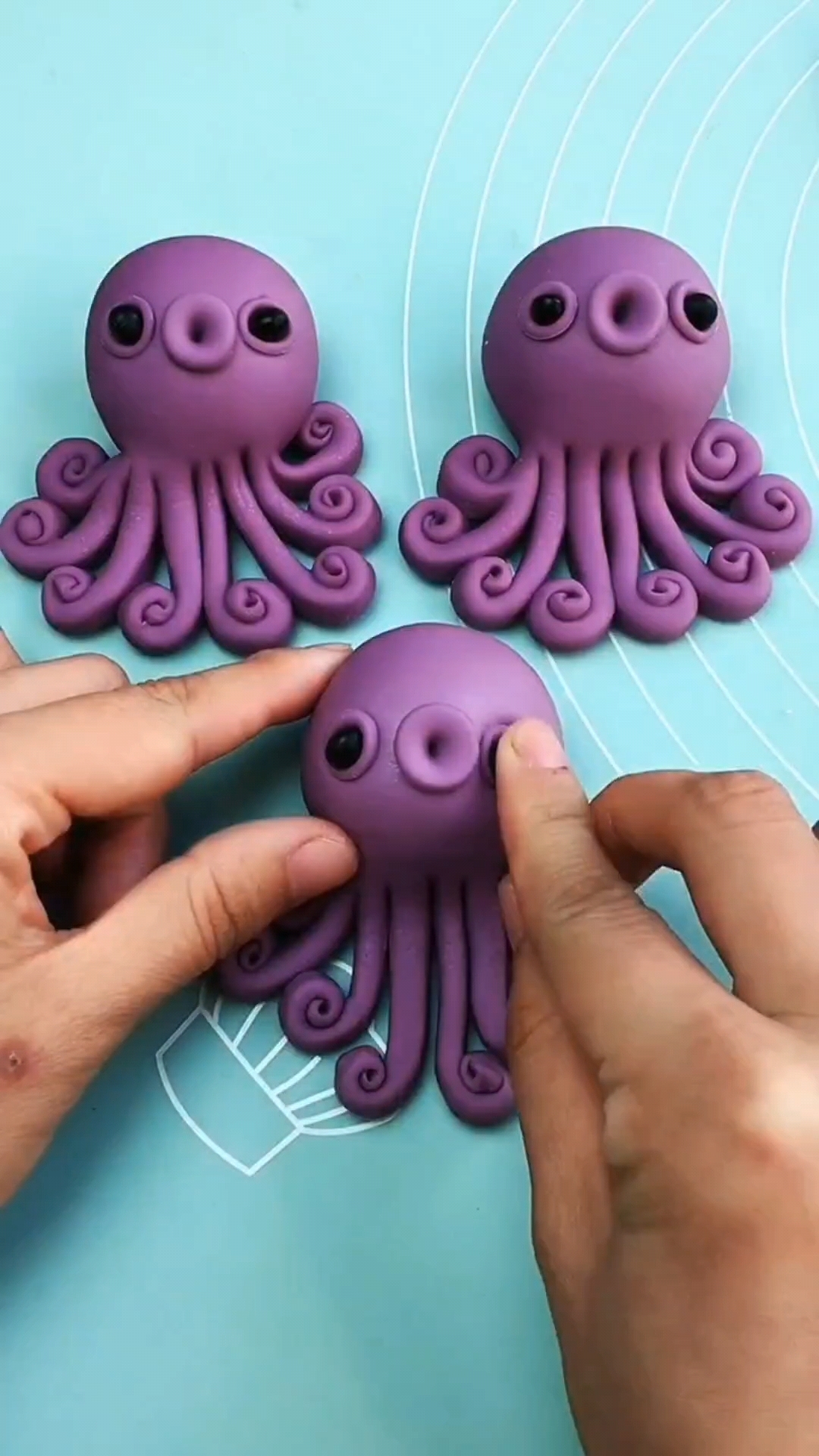 章鱼卡通花样面食制作