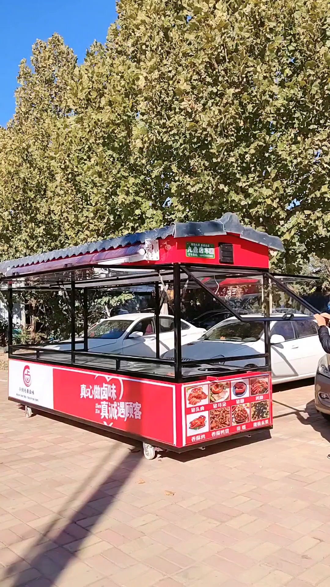 无动力手推款美食餐车