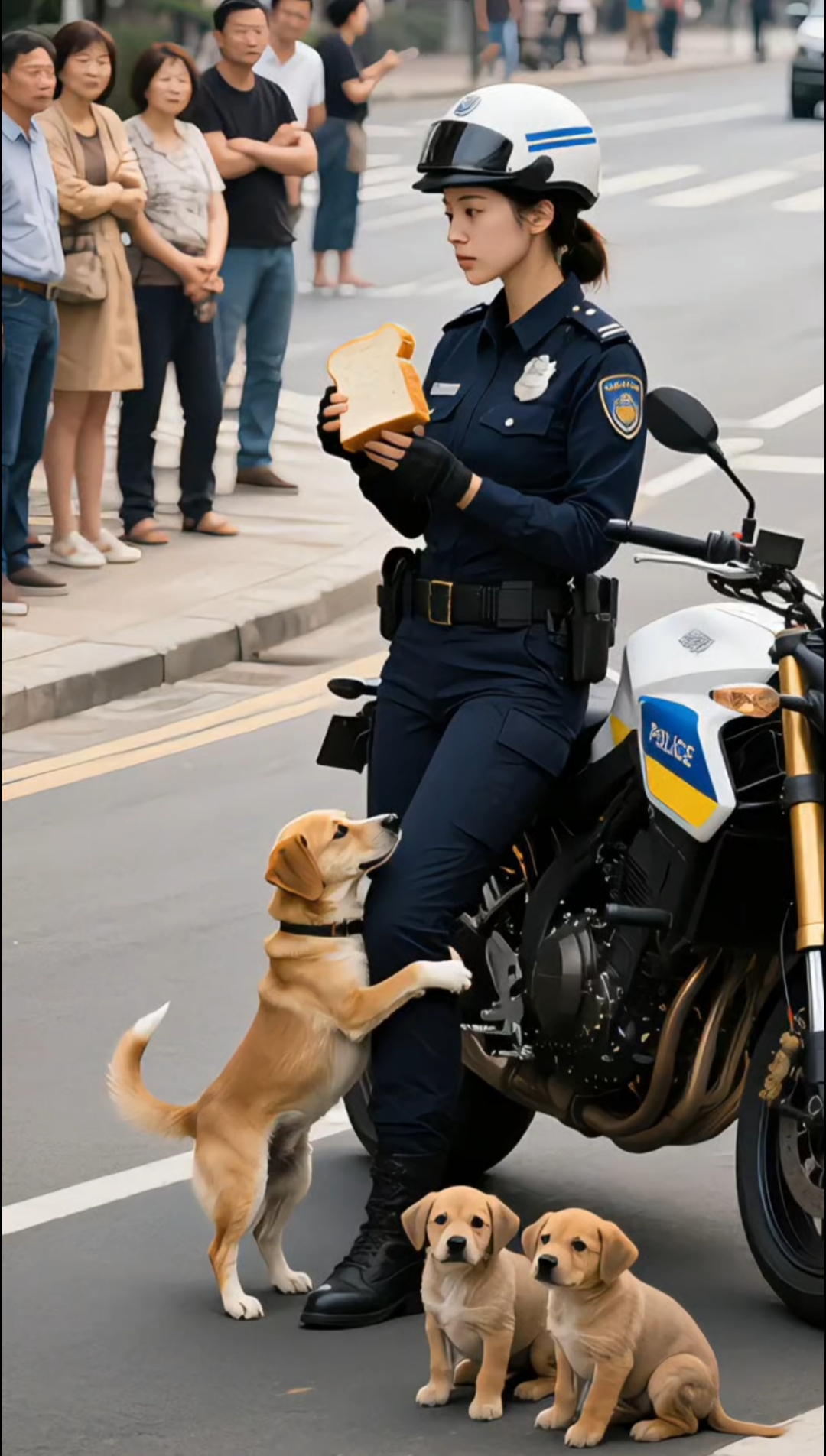 狗子你是单纯的想吃面包吗?哈哈