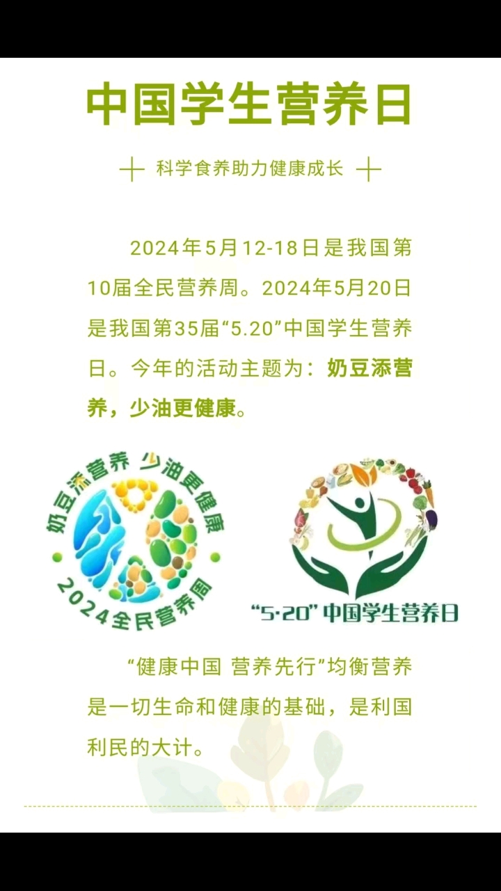 第35个35届5.20中国学生营养日