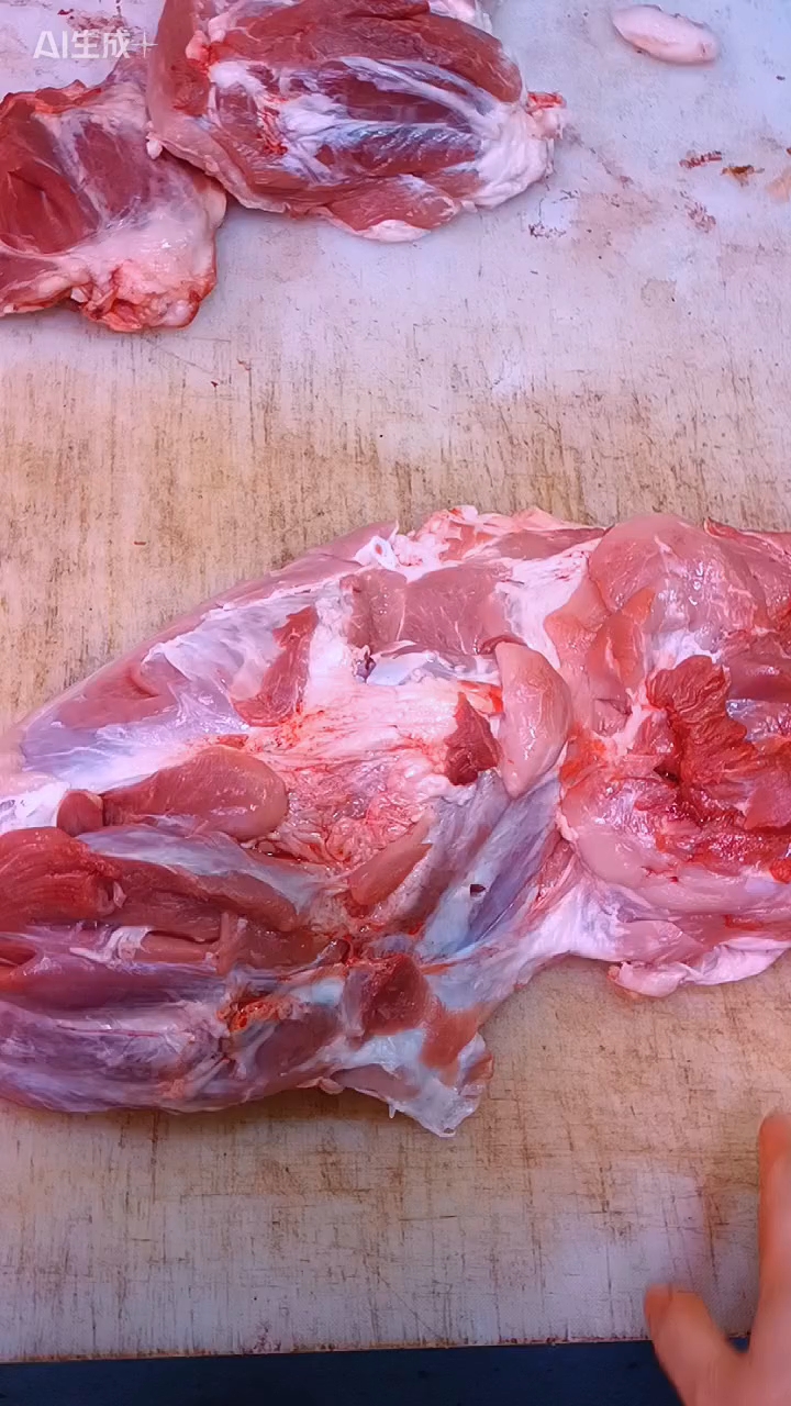 分割猪肉