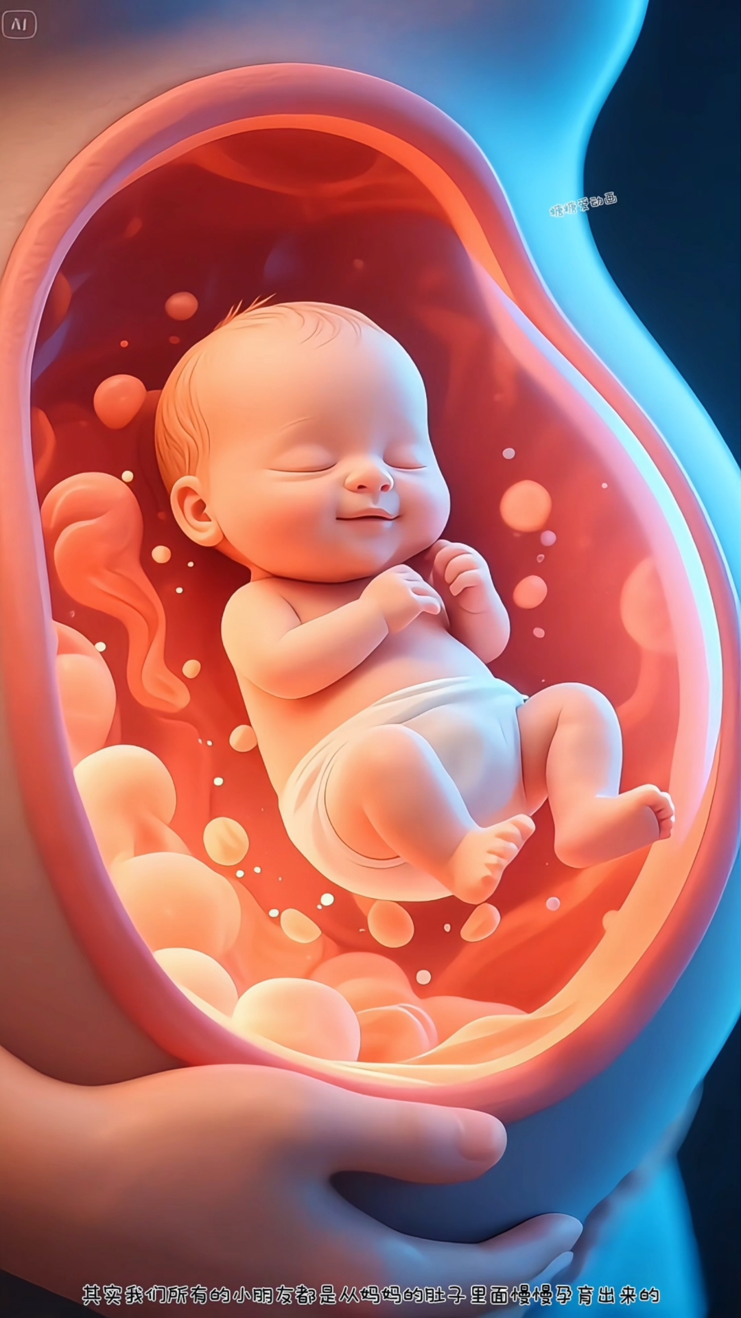 小宝宝是从妈妈的肚子里面孕育出来的