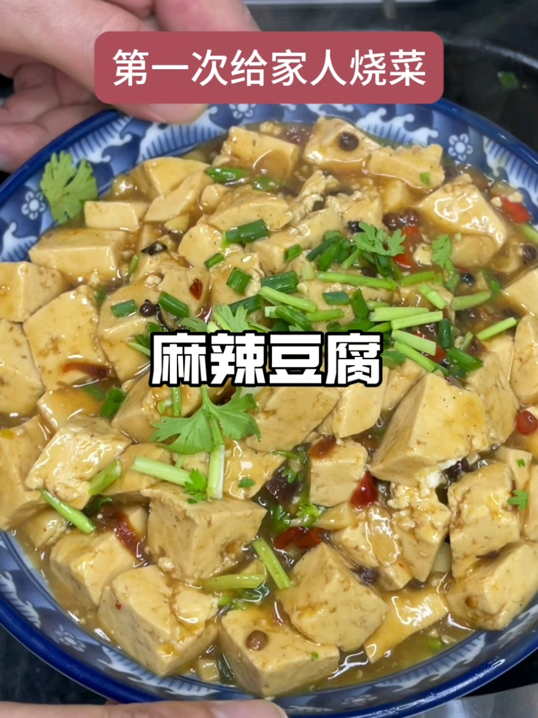 第一次给家人烧菜,麻辣豆腐