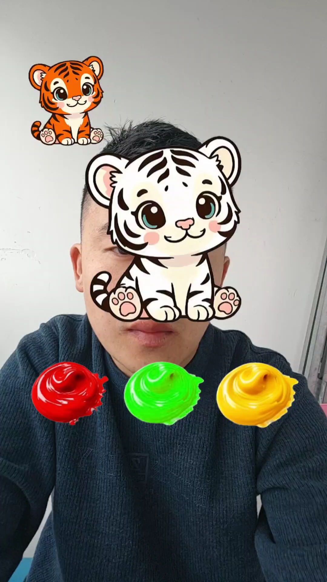 给我的小老虎涂颜色