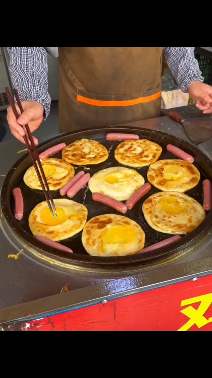 南通街边的烟火气—烤炉鸡蛋灌饼