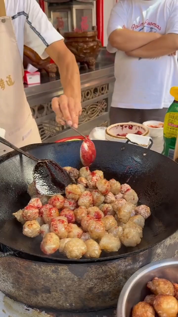 藏在碣石边炒边吃的菜头丸