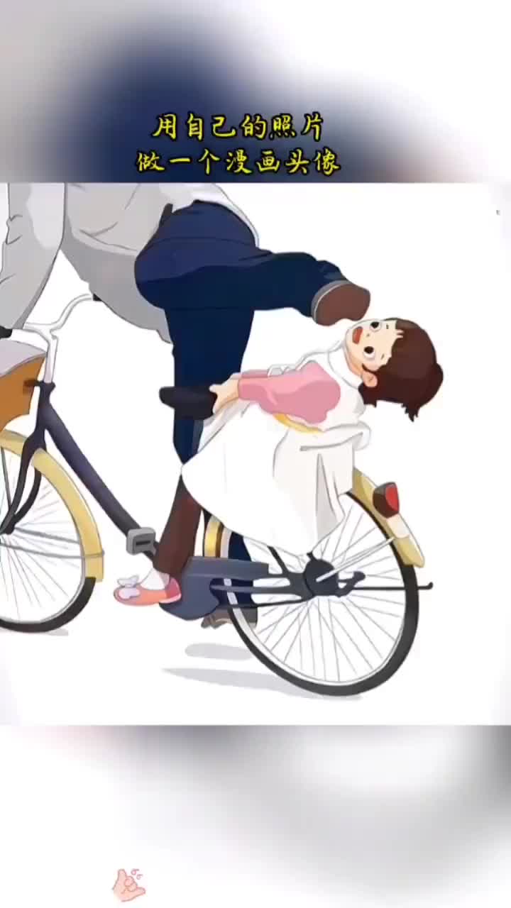 这也太可爱了吧,关于骑自行车的可爱插画