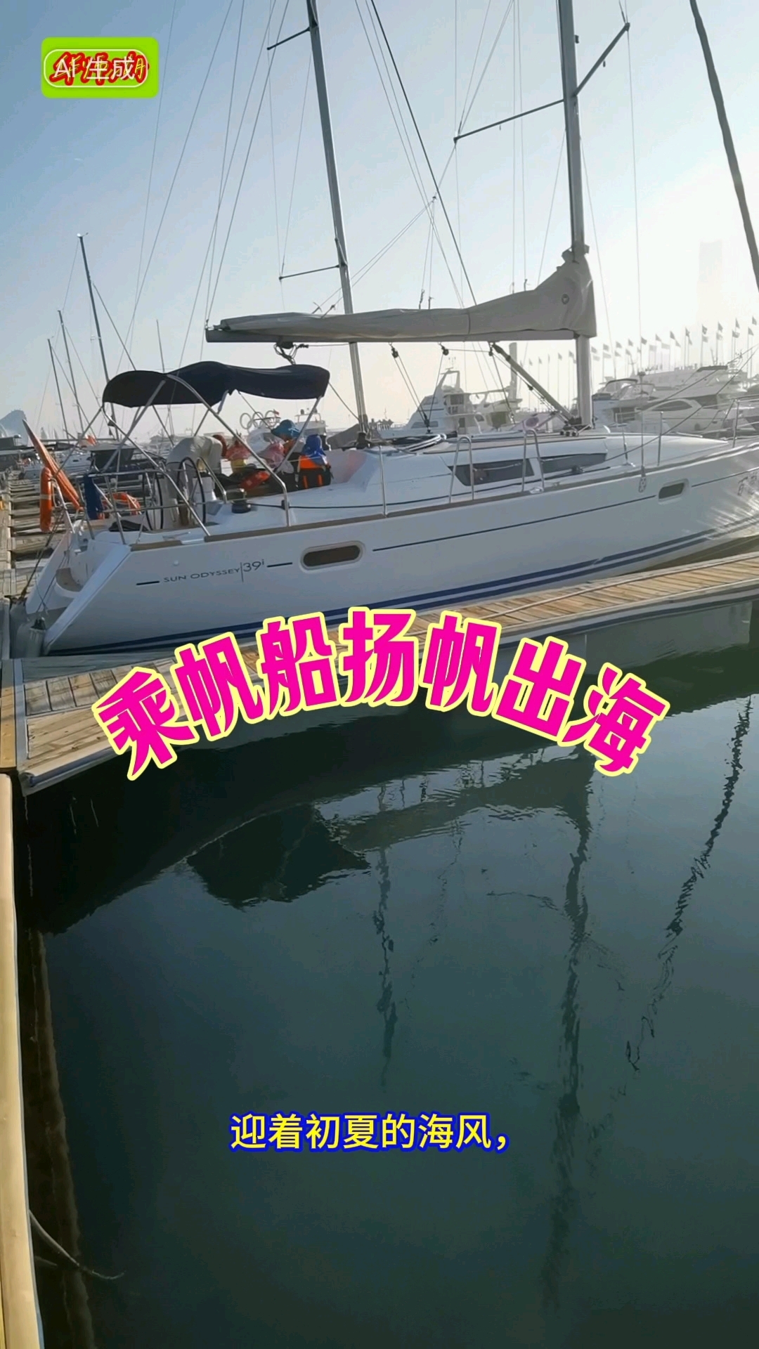 从青岛奥帆中心乘帆船扬帆出海