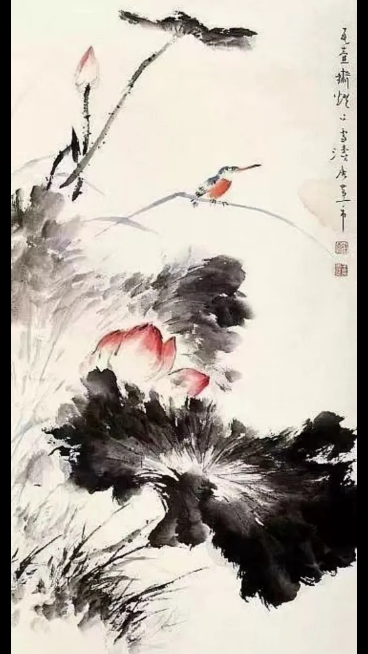 天津王雪涛画荷!大写意画出荷的大美!!