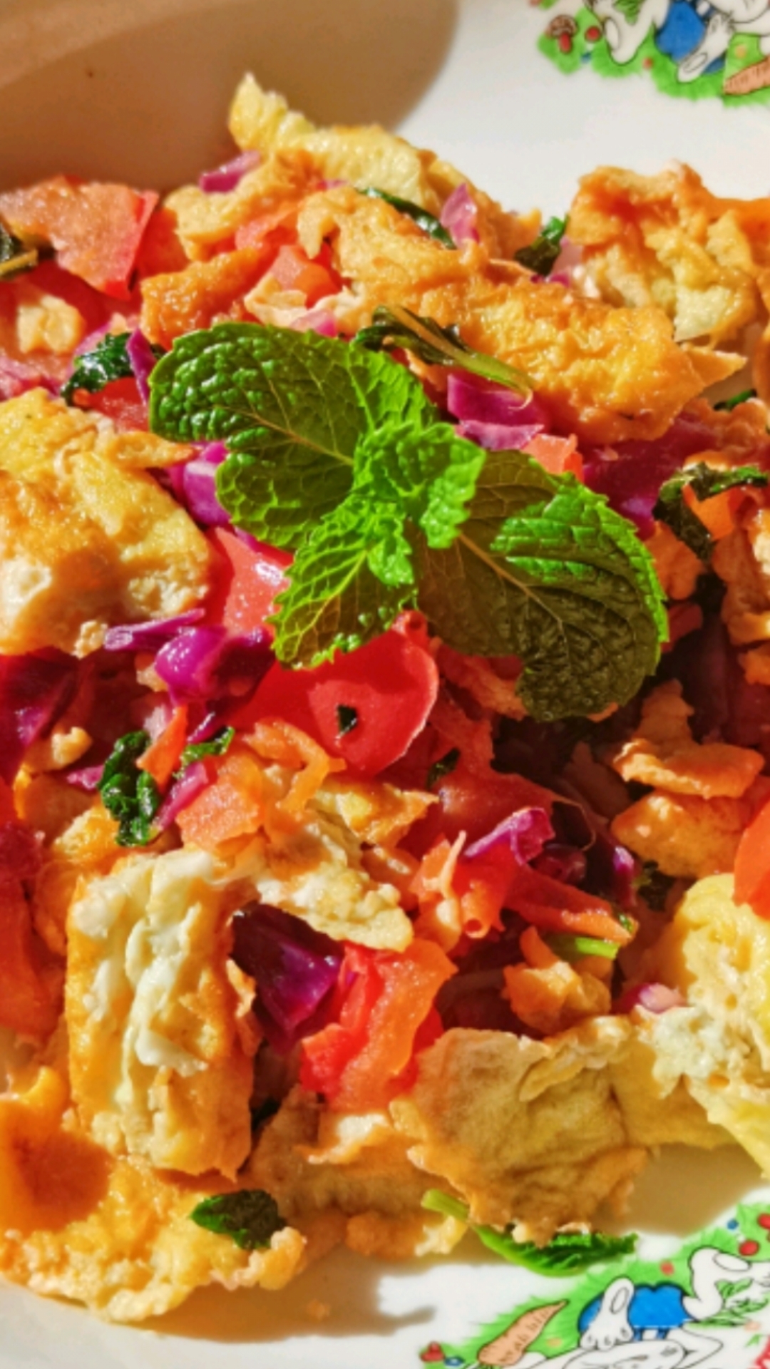 番茄薄荷炒鸡蛋,试过了不是黑暗料理!