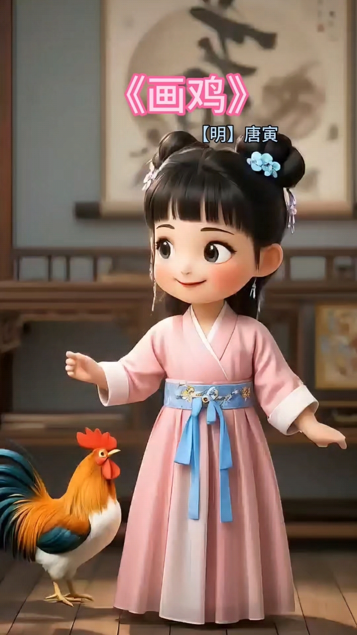 画鸡,一年级下册语文古诗词