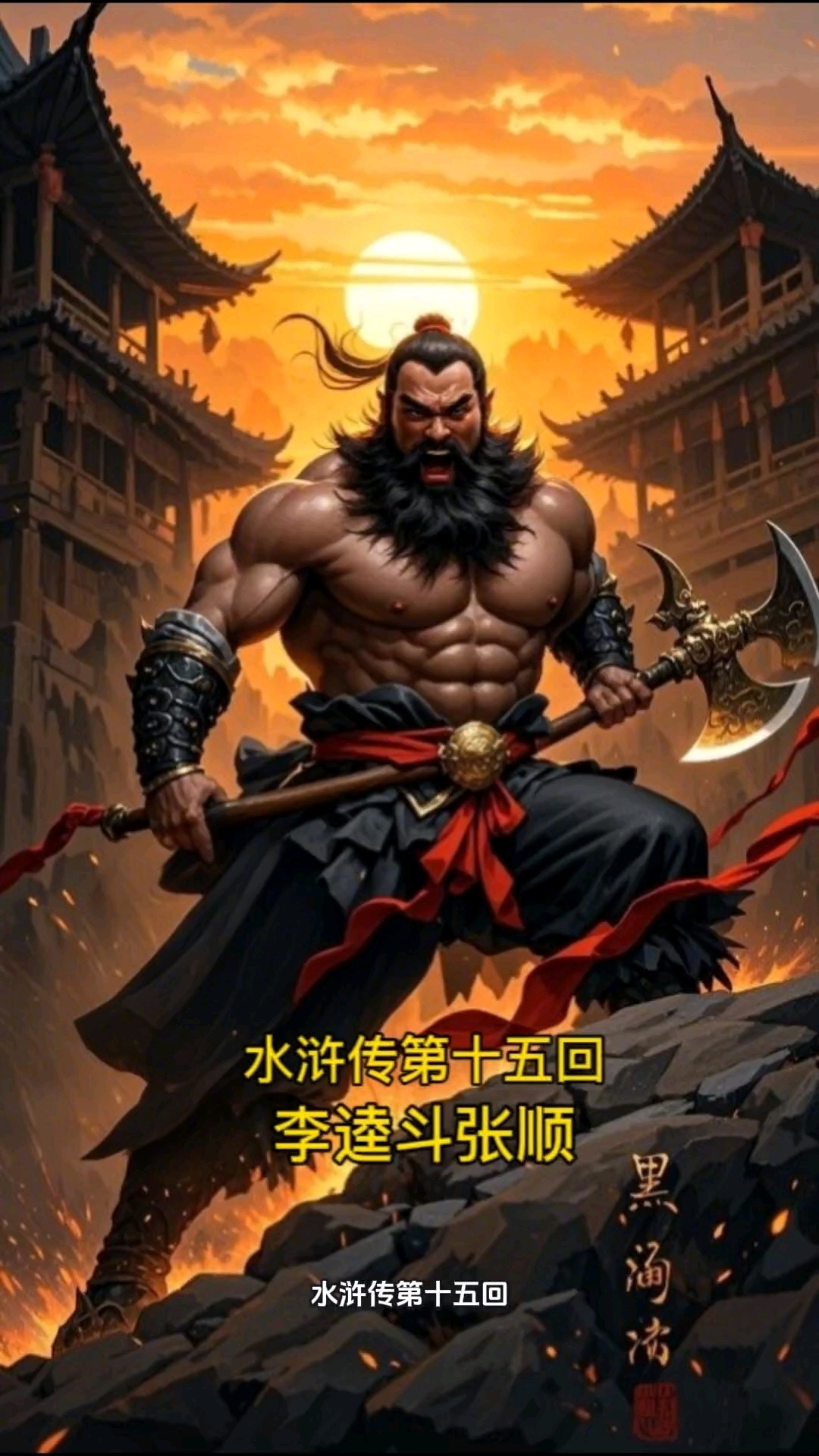 水浒传第十五回 李逵斗张顺