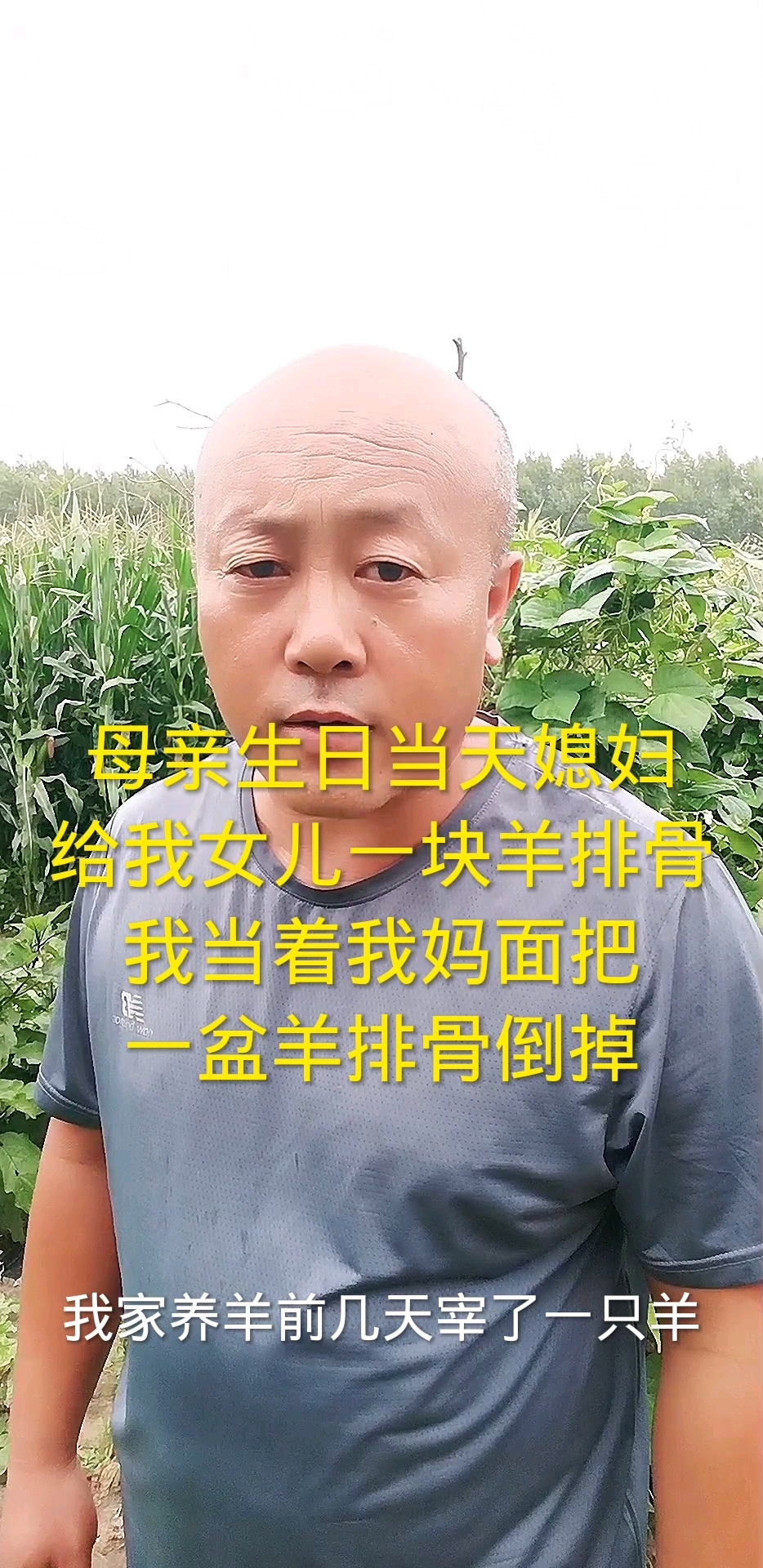 母亲生日当天媳妇给我女儿一块羊排骨