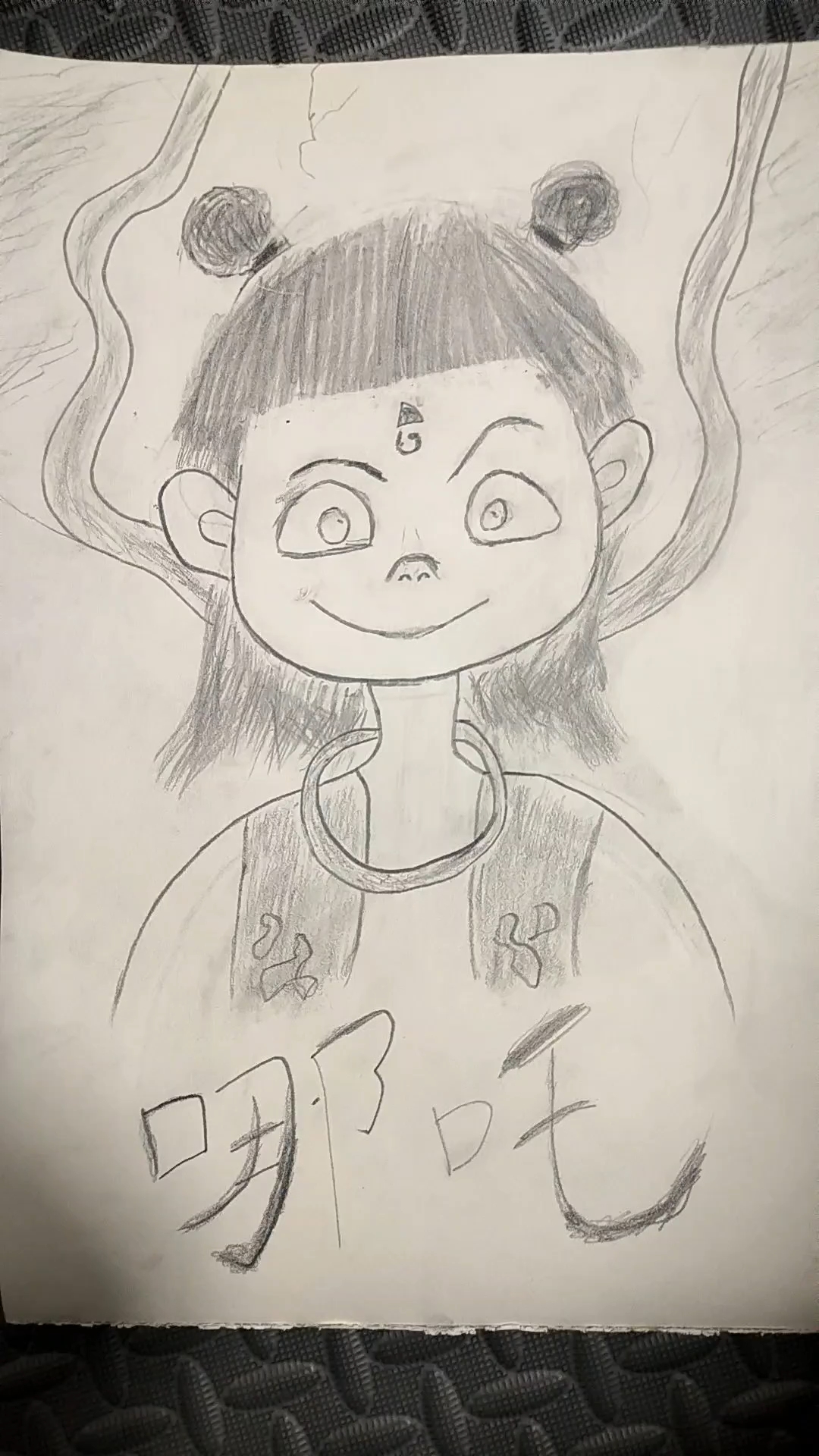 哪吒第1集,哪吒素描头像