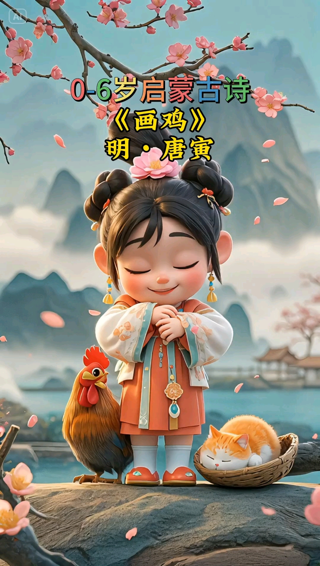 第53集:《画鸡》每天轻松学古诗