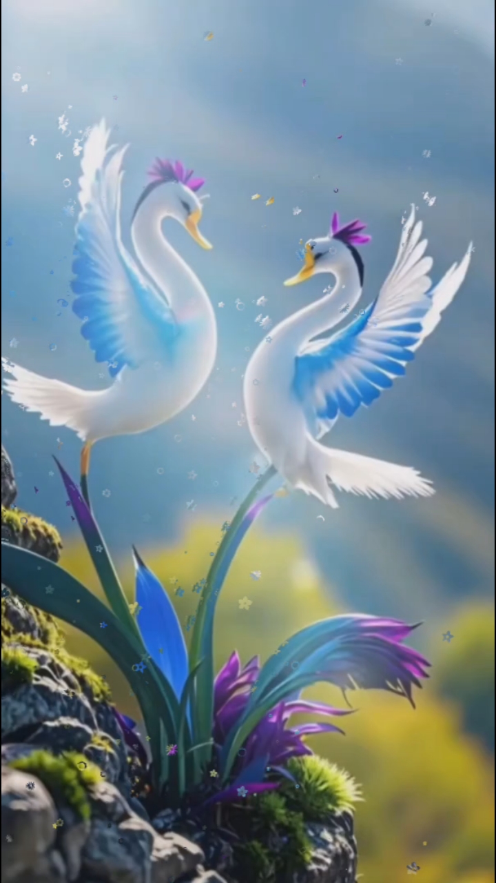 天鹅展翅,幸福的开始,天鹅飞翔,富贵吉祥