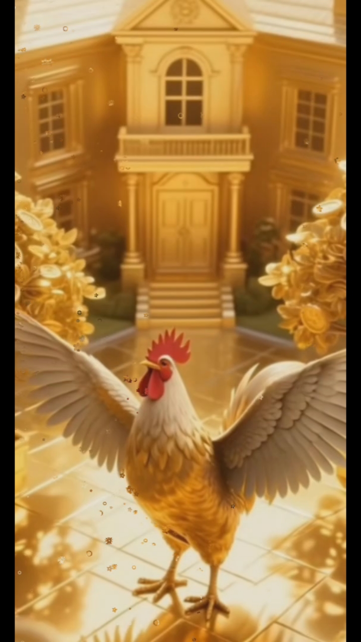 雄鸡展翅，一鸣惊人