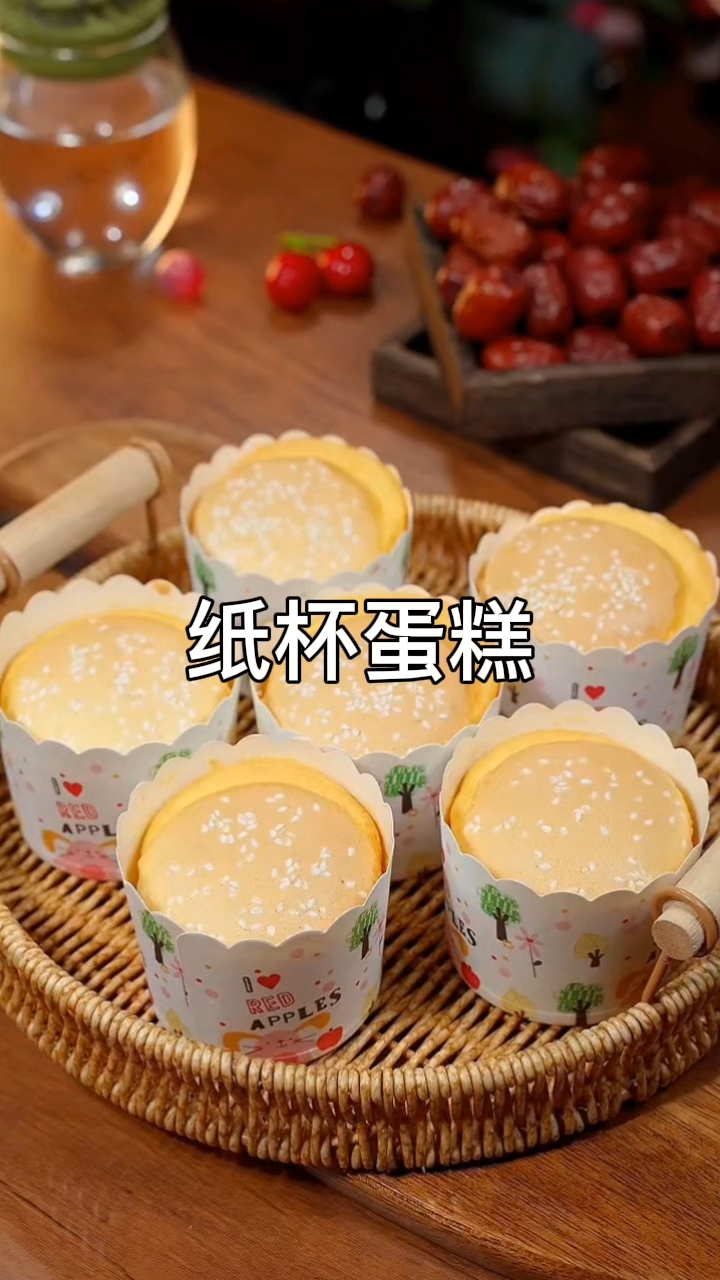搅一搅就成功!零失败纸杯蛋糕配方 烤箱/空气炸锅都能炸街
