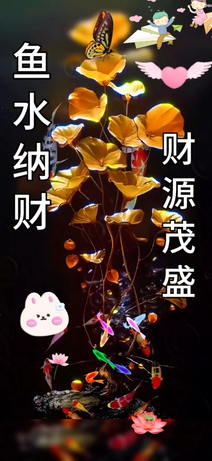 鱼水招财,财源滚滚来
