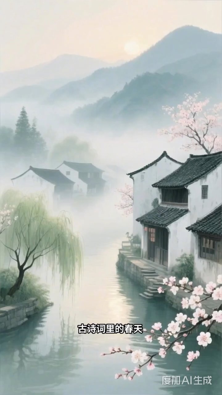 古诗词里的春天:桃花初绽鸭先知,浅草没马蹄踏春
